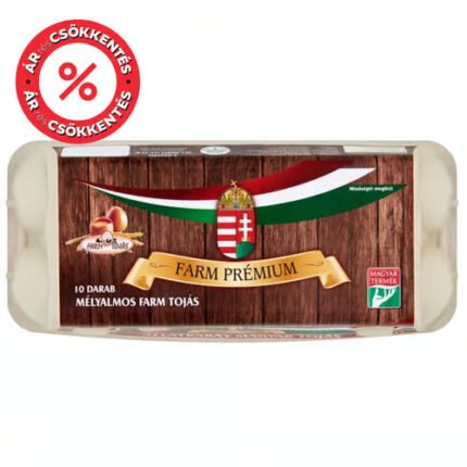 "A" minőségű Farm Prémium Mélyalmos Tojás "M" méret 10 db